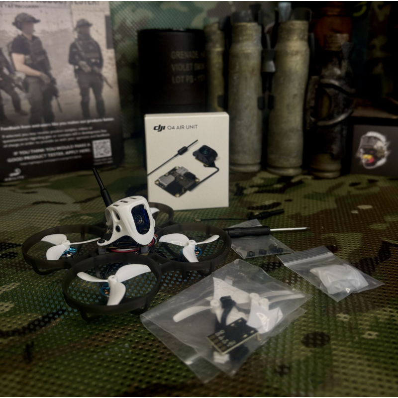 BetaFPV Meteor75 Pro HD + DJI O4 Air Unit + 4× GNB 550 mAh (AG-30)