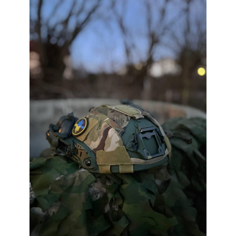 Кавер + противага Idogear | Чохол на балістичний шолом Multicam (M / L / XL)