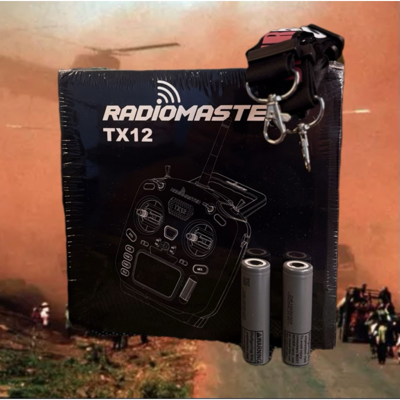Пульт Radiomaster TX12 та дві батарейки. Ремінь в ПОДАРОК! Пульт Radiomaster TX12 та дві батарейки. Ремінь в ПОДАРОК!